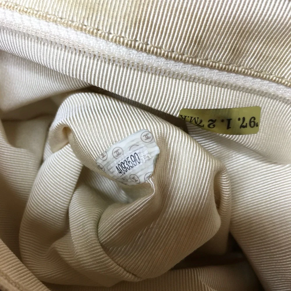 Authentic CHANEL large yellow caviar leather executive tote